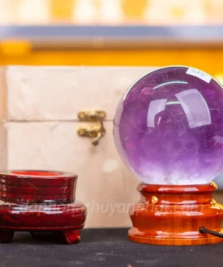 Qủa Cầu Phong Thủy Đá Thạch Anh Tím 1.79kg - 11cm M26491