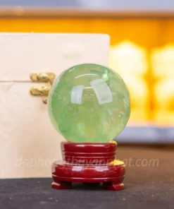 Quả Cầu Thạch Anh Xanh - Fluorite Xanh Trong Thấu Quang VIP 0.91kg - 8cm M2650091