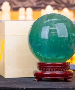 Quả Cầu Thạch Anh Xanh - Fluorite Xanh Trong Thấu Quang VIP 8.47kg - 17cm - M2650847