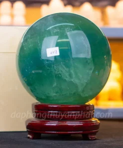 Quả Cầu Thạch Anh Xanh - Fluorite Xanh Trong Thấu Quang VIP 8.47kg - 17cm - M2650847