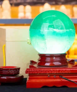 Quả Cầu Thạch Anh Xanh - Fluorite Xanh Trong Thấu Quang VIP 8.47kg - 17cm - M2650847