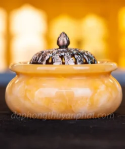 Xông Trầm Đá Onyx Xanh, Hoàng Long Vàng M2574