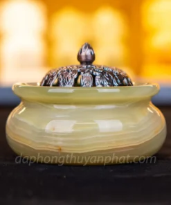 Xông Trầm Đá Onyx Xanh, Hoàng Long Vàng M2574