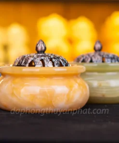 Xông Trầm Đá Onyx Xanh, Hoàng Long Vàng M2574