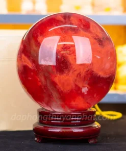 Quả Cầu Đá Núi Lửa Đỏ | Đá Obsidian Đỏ 8.85kg - 19cm M034613