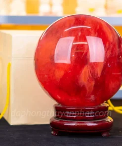 Quả Cầu Đá Núi Lửa Đỏ | Đá Obsidian Đỏ 8.85kg - 19cm M034613