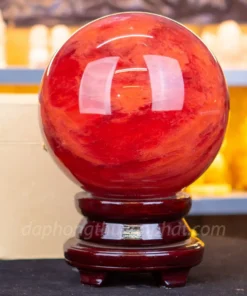 Quả Cầu Đá Núi Lửa Đỏ | Đá Obsidian Đỏ 12.7kg - 21.5cm M20340