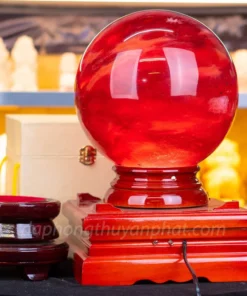 Quả Cầu Đá Núi Lửa Đỏ | Đá Obsidian Đỏ 13.3kg - 22cm M21578