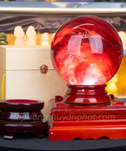 Quả Cầu Đá Núi Lửa Đỏ | Đá Obsidian Đỏ - 12,1kg - 21cm - M2034