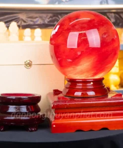 Quả Cầu Đá Núi Lửa Đỏ | Đá Obsidian Đỏ - 12,5kg - 22cm - M2034