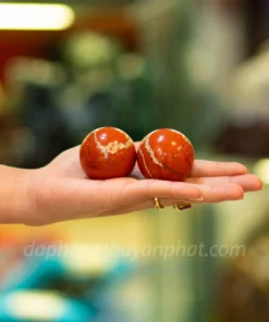 Bi Lăn Tay Ngọc Bích Đỏ Cao Cấp, Quà Tặng Phong Thủy - M0400