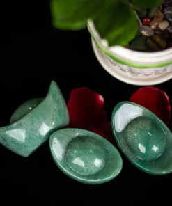 Kim Nguyên Bảo (Thỏi Vàng) Đá Thạch Anh Xanh - M22703 (Mẫu 3)