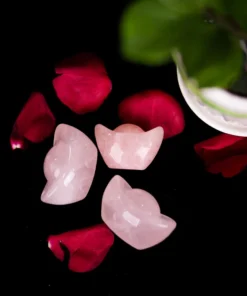 Kim Nguyên Bảo (Thỏi Vàng) Đá Thạch Anh Hồng - M22704 (Mẫu 1)