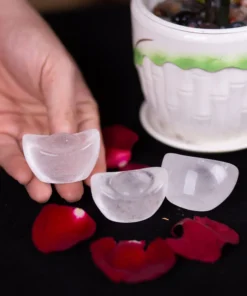 Kim Nguyên Bảo (Thỏi Vàng) Đá Thạch Anh Trắng - M22707 (Mẫu 1)