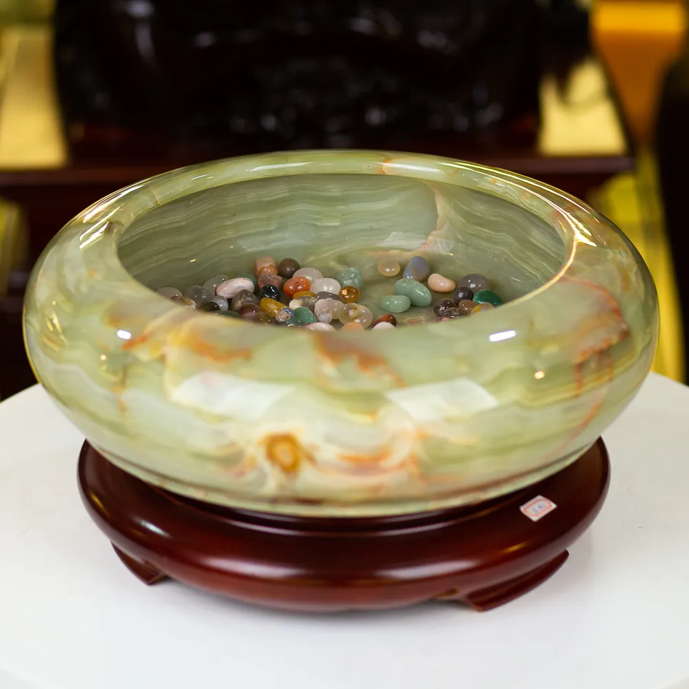 MINH ĐƯỜNG TỤ THỦY ĐÁ ONYX XANH 17,2Kg - M22781