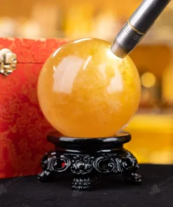 Quả Cầu Phong Thủy Canxit Vàng - 1,91kg - M1660191