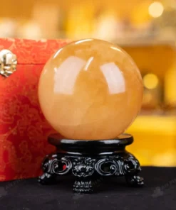 Quả Cầu Phong Thủy Canxit Vàng - 1,91kg - M1660191