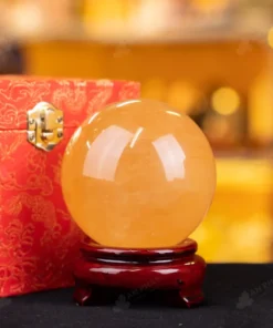 Quả Cầu Phong Thủy Canxit Vàng - 0,99kg - M2906099