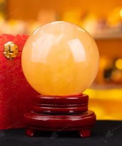 Quả Cầu Phong Thủy Canxit Vàng - 2,54kg - M2906254