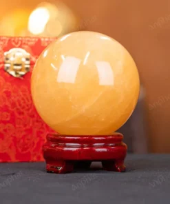 Quả Cầu Phong Thủy Canxit Vàng - 1,346kg - M29061346