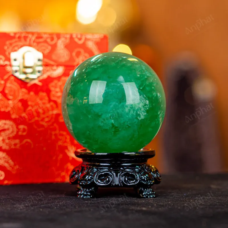 Quả Cầu Thạch Anh Xanh - Fluorite Xanh 4A - 0,79kg - M18790790