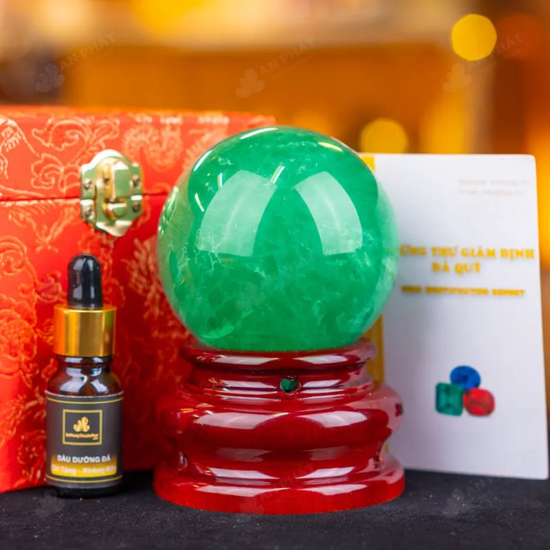 Quả Cầu Thạch Anh Xanh - Fluorite Xanh - 0,87kg - M1879087