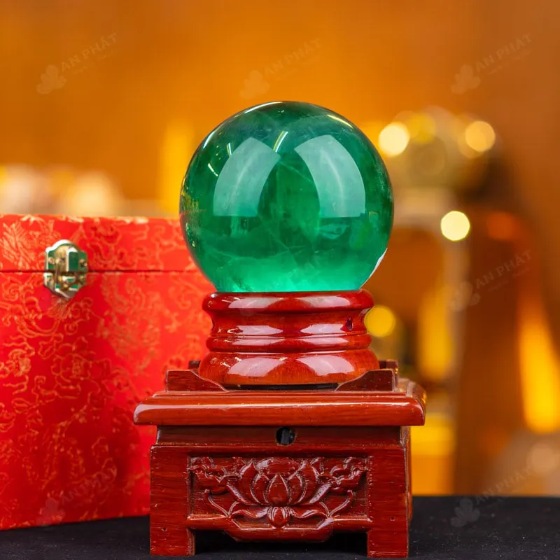 Quả Cầu Thạch Anh Xanh - Fluorite Xanh - 1,8kg - M187918