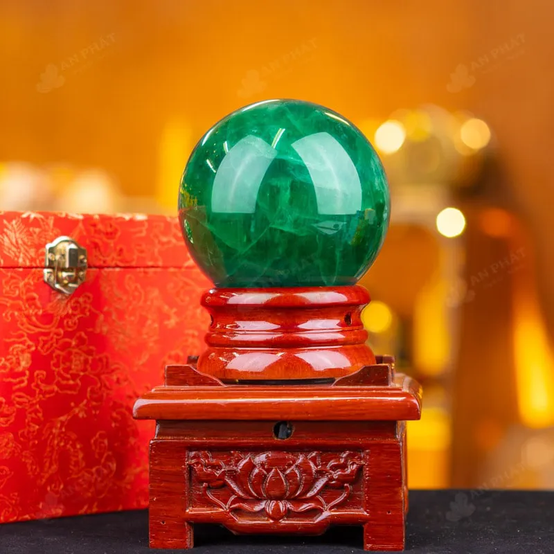 Quả Cầu Thạch Anh Xanh - Fluorite Xanh - 1,8kg - M187918