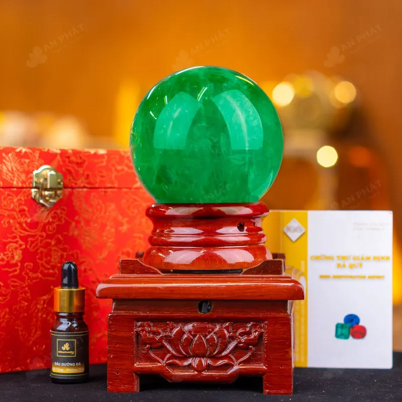 Quả Cầu Thạch Anh Xanh - Fluorite Xanh - 1,81kg - M1879181