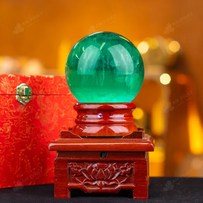 Quả Cầu Thạch Anh Xanh - Fluorite Xanh - 1,92kg - M1879192