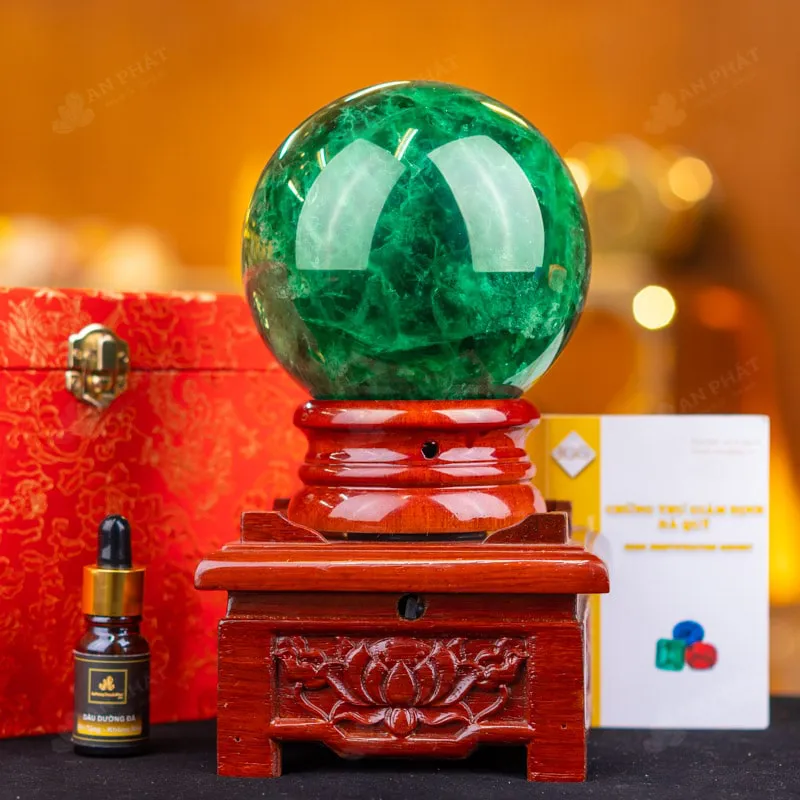 Quả Cầu Thạch Anh Xanh - Fluorite Xanh - 2,66kg - M1879266