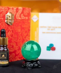 Quả Cầu Thạch Anh Xanh - Fluorite Xanh - 0,13Kg - M2650013