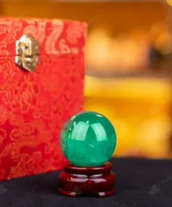 Quả Cầu Thạch Anh Xanh - Fluorite Xanh - 0,13Kg - M2650013