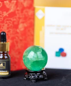 Quả Cầu Thạch Anh Xanh - Fluorite Xanh - 0,14Kg - M2650014