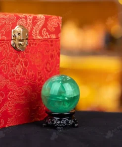 Quả Cầu Thạch Anh Xanh - Fluorite Xanh - 0,141Kg - M26500141