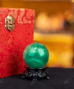 Quả Cầu Thạch Anh Xanh - Fluorite Xanh - 0,18Kg - M2650018