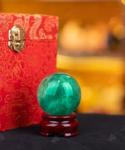 Quả Cầu Thạch Anh Xanh - Fluorite Xanh - 0,18Kg - M2650018