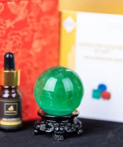 Quả Cầu Thạch Anh Xanh - Fluorite Xanh - 0,21Kg - M2650021