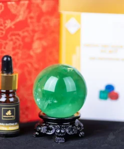 Quả Cầu Thạch Anh Xanh - Fluorite Xanh - 0,25Kg - M2650025