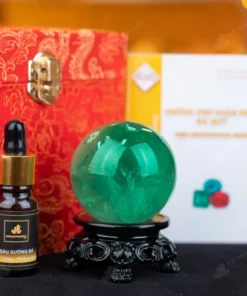 Quả Cầu Thạch Anh Xanh - Fluorite Xanh - 0,3Kg - M265003