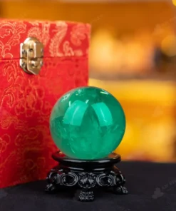 Quả Cầu Thạch Anh Xanh - Fluorite Xanh - 0,3Kg - M265003