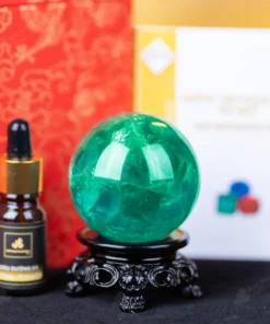 Quả Cầu Thạch Anh Xanh - Fluorite Xanh - 0,35Kg - M2650035