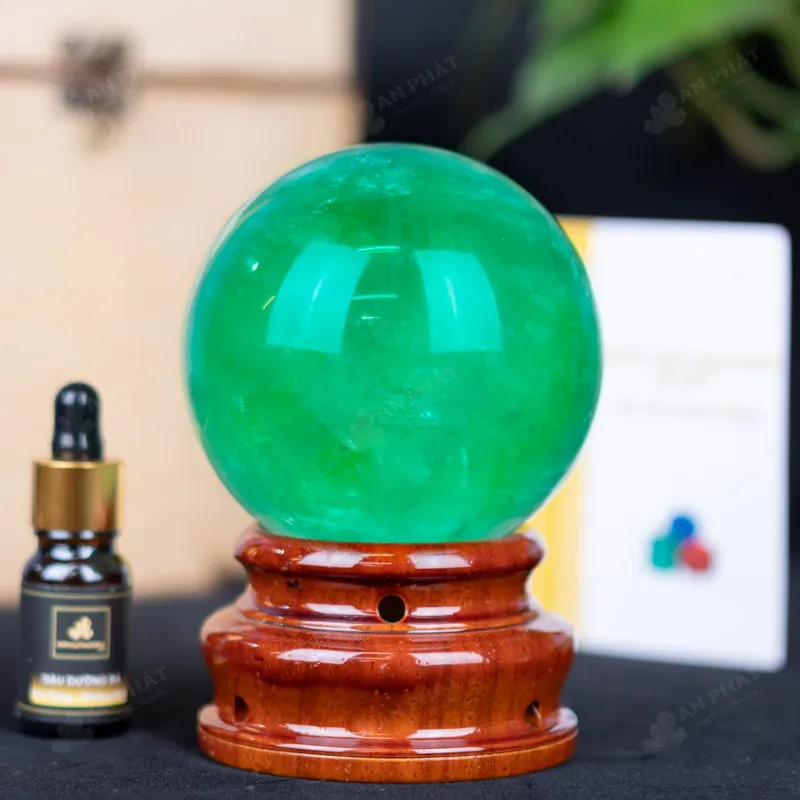 Quả Cầu Thạch Anh Xanh - Fluorite Xanh - 1,35Kg - M2650135