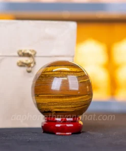 Quả Cầu Phong Thủy Đá Mắt Hổ 0.71Kg M039015 - 8cm