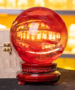 Quả Cầu Đá Núi Lửa Đỏ | Đá Obsidian Đỏ - 6,1kg - 17cm - M21577