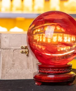 Quả Cầu Đá Núi Lửa Đỏ | Đá Obsidian Đỏ - 6,1kg - 17cm - M21577