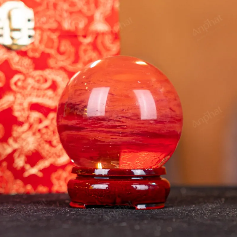 Quả Cầu Đá Núi Lửa Đỏ - 0,35kg - M2157035