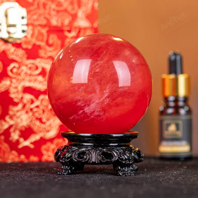 Quả Cầu Đá Núi Lửa Đỏ - 0,35kg - M2157035