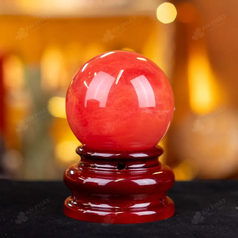 Quả Cầu Đá Núi Lửa Đỏ - 0,62kg - M2157062
