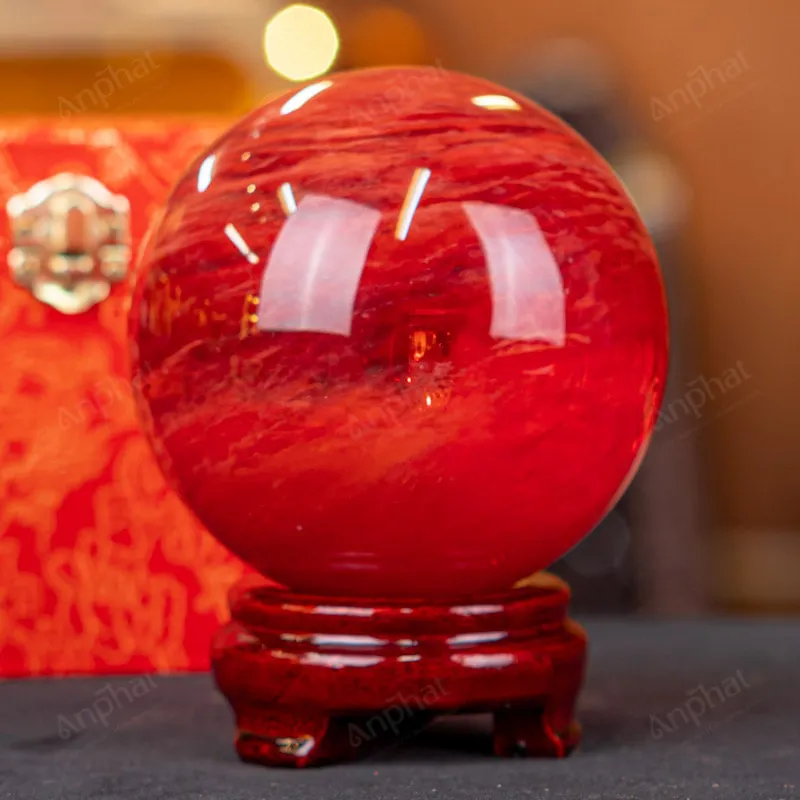 Quả Cầu Đá Núi Lửa Đỏ - 1,5kg - M215715